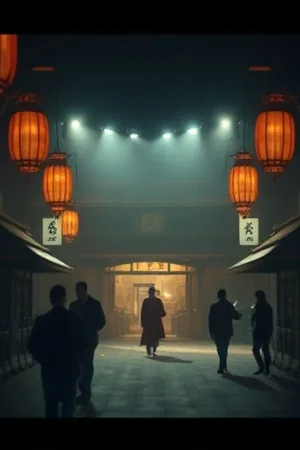 台灯照亮的木桌，桌上有钢笔与摊开的账本